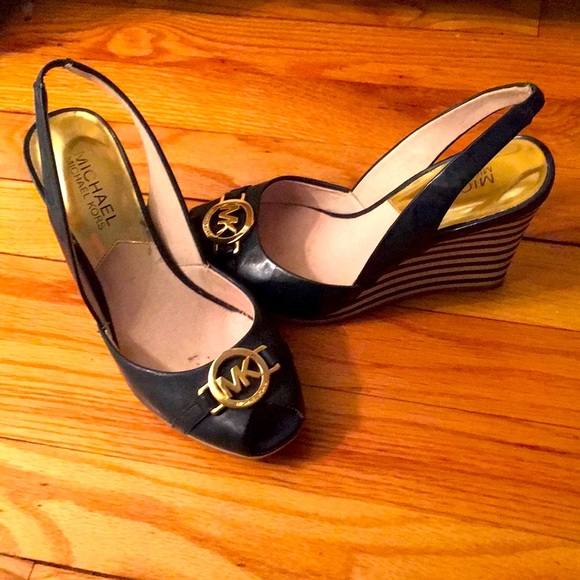 Michael Kors Shoes - Michael Kors navy blue sandals